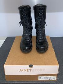 Stivali neri Janet Sport in vernice (38/39)
