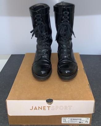 Stivali neri Janet Sport in vernice (38/39)