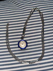 Orologio catena argento