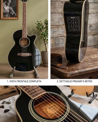 Splendida Chitarra Ibanez acustica elettrificata