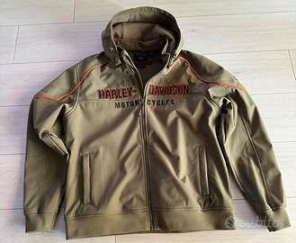 Giubbotto Harley Davidson con cappuccio verde