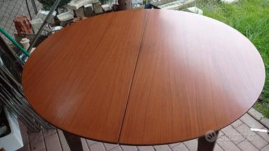 Tavolo rotondo allung. Teak Edmondo Palutari DMM. 