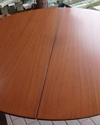 Tavolo rotondo allung. Teak Edmondo Palutari DMM. 