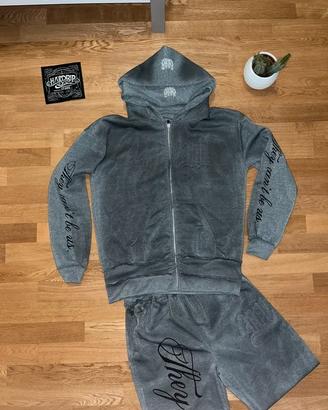 Tuta streetwear grigia