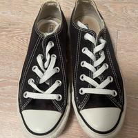 Converse All Star basse nere – originali in tela