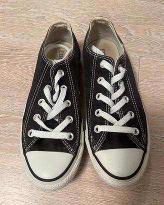 Converse All Star basse nere – originali in tela