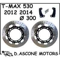 COPPIA DISCHI MAGGIORATI TMAX 2012 2014 Ø 300 CON 