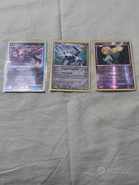 Lotto 3 carte pokemon rare