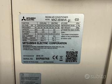 Ricambi trial Mitsubishi modello MXZ-3E68VA