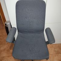 Sedia da ufficio MULLFJÄLLET IKEA con Braccioli.