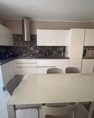 Cucina Astra laccata bianco lucido