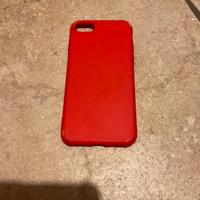 Cover iPhone 8 rossa con interno vellutato