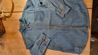 Camicia jeans bambino outlet benetton