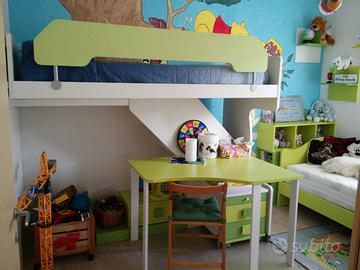 Letto a castello scorrevole