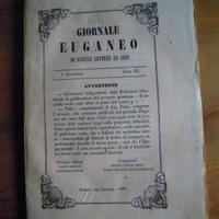 Giornale EUGANEO anno 1846 ORIGINALE