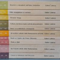 Letteratura Italiana Laterza LIL Lotto 10 1978