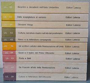 Letteratura Italiana Laterza LIL Lotto 10 1978