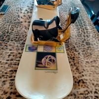 tavola snowboard + attacchi Burton