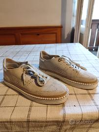 Scarpe Hogan donna camoscio beige n.  38.5