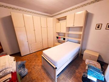 Armadio ad L in Frassino Lucido