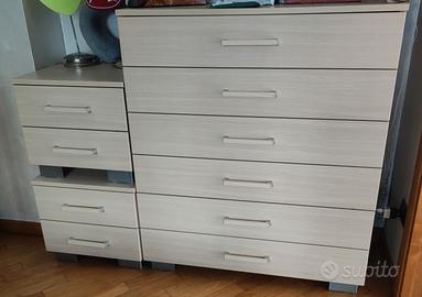 cassettiera con comodini