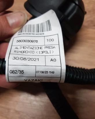 Presa Iveco Daily per gancio traino