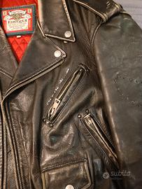 giubbotto di pelle vintage da moto 