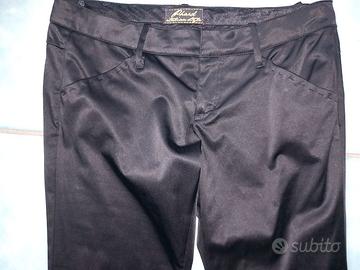 Pantalone donna in raso nero Phard