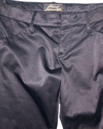 Pantalone donna in raso nero Phard