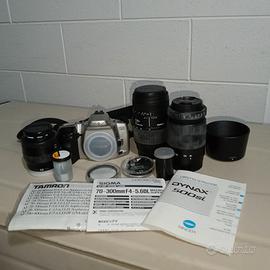 Minolta Dynax 500si + obiettivi e accessori