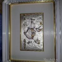 Quadro su lastra in argento 925