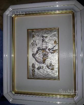 Quadro su lastra in argento 925