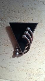 Spilla art decó [argento/onice]