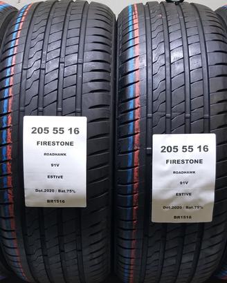 4 GOMME 205 55 16 FIRESTONE BR1516