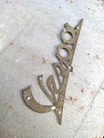 scritta originale piaggio vespa faro basso 1951 ta