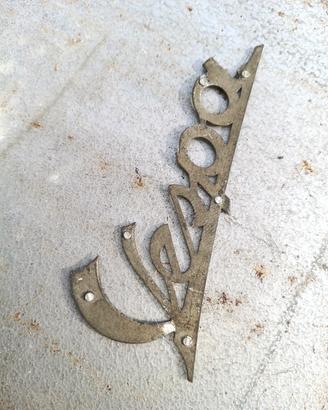scritta originale piaggio vespa faro basso 1951 ta