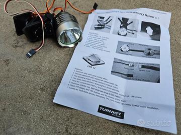 Torcia LED per modellismo Tilt e Pan droni, aerei