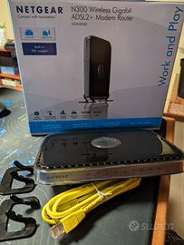 Netgear DGN3500 Modem Router N300 Wireless Gigabit