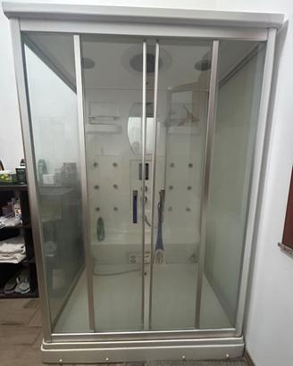 Cabina idromassaggio 140×90 cm con bagno turco