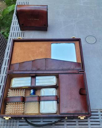 Set  beauty case pelle  uomo - Vntage