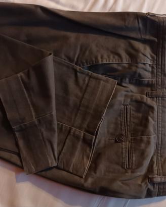 Pantaloni classici uomo, tg. 54, colore marrone 