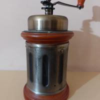 Macinacaffè vintage legno e metallo 