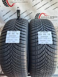2 PNEUMATICI 225/55 R18 GOODYEAR 4 STAGIONI 90%