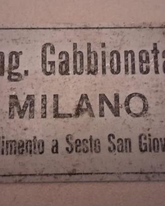 Targa Ing. Gabbioneta Milano