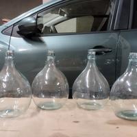 Damigiane 5 LT trasparenti decorative