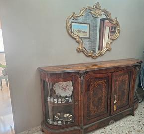 credenza  in stile di radica