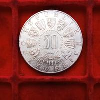Austria 50 Schilling Ag. 900 - 600° anniversario.