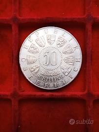 Austria 50 Schilling Ag. 900 - 600° anniversario.