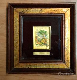 Quadretto vintage "Borgo Antico" - Piastra Argento