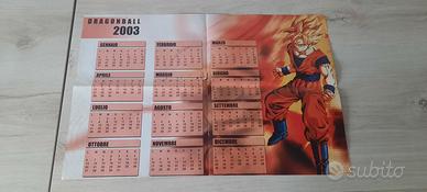 Poster Dragon Ball Z calendario 2002